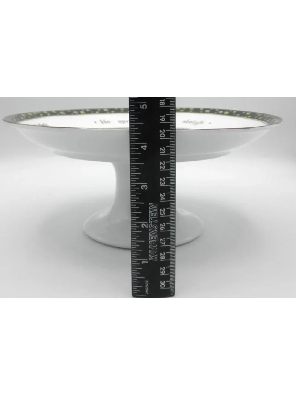 Portmeirion Studio A CHRISTMAS STORY 10 -1/4 In Pedestal Cake Stand Susan Winget